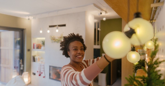 indoor holiday lighting